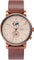 La Maison Inland The August 41mm Watch with Extra 20mm Belt - Unisex - Copper - Sand - Brown Leather