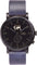 La Maison Inland The August 41mm Watch with Extra 20mm Belt - Unisex - Black - Black - Navy Leather
