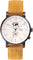La Maison Inland The August 41mm Watch with Extra 20mm Classic Strap - Unisex - Black - Cream - Mustard Suede