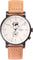 La Maison Inland The August 41mm Watch with Extra 20mm Classic Strap - Unisex - Black - Cream - Natural Leather