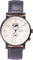 La Maison Inland The August 41mm Watch with Extra 20mm Classic Strap - Unisex - Black - Cream - Navy Leather