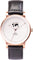 La Maison Inland The June 41mm Watch with Extra 20mm Classic Strap - Unisex - Rose Gold - White - Black Leather
