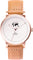 La Maison Inland The June 41mm Watch with Extra 20mm Classic Strap - Unisex - Rose Gold - White - Natural Leather