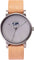 La Maison Inland The June 41mm Watch with Extra 20mm Belt - Unisex - Grey - Grey - Natural Leather