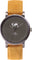 La Maison Inland The June 41mm Watch with Extra 20mm Classic Strap - Unisex - Charcoal - Olive grey - Mustard Suede