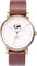 La Maison Inland The June 41mm Watch with Extra 20mm Belt - Unisex - Antique Gold - Cream - Brown Leather