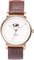 La Maison Inland The June 41mm Watch with Extra 20mm Classic Strap - Unisex - Antique Gold - Cream - Brown Leather