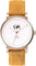 La Maison Inland The June 41mm Watch with Extra 20mm Classic Strap - Unisex - Antique Gold - Cream - Mustard Suede
