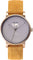 La Maison Inland The June 41mm Watch with Extra 20mm Classic Strap - Unisex - Antique Gold - Grey - Mustard Suede