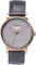 La Maison Inland The June 41mm Watch with Extra 20mm Classic Strap - Unisex - Antique Gold - Grey - Navy Leather