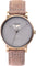 La Maison Inland The June 41mm Watch with Extra 20mm Classic Strap - Unisex - Antique Gold - Grey - Rustic Grey Leather