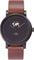 La Maison Inland The June 41mm Watch with Extra 20mm Belt - Unisex - Black - Black - Brown Leather