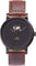 La Maison Inland The June 41mm Watch with Extra 20mm Classic Strap - Unisex - Black - Black - Brown Leather