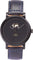 La Maison Inland The June 41mm Watch with Extra 20mm Classic Strap - Unisex - Black - Black - Navy Leather