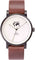 La Maison Inland The June 41mm Watch with Extra 20mm Belt - Unisex - Black - Cream - Brown Leather