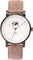 La Maison Inland The June 41mm Watch with Extra 20mm Classic Strap - Unisex - Black - Cream - Rustic Grey Leather