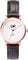 La Maison Inland The June Petite 34mm Watch with Extra 16mm Classic Strap - Unisex - Rose Gold - White - Black Leather