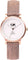 La Maison Inland The June Petite 34mm Watch with Extra 16mm Classic Strap - Unisex - Rose Gold - White - Rustic Grey Leather