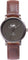 La Maison Inland The June Petite 34mm Watch with Extra 16mm Classic Strap - Unisex - Charcoal - Olive grey - Brown Leather
