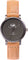 La Maison Inland The June Petite 34mm Watch with Extra 16mm Classic Strap - Unisex - Charcoal - Olive grey - Natural Leather