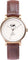 La Maison Inland The June Petite 34mm Watch with Extra 16mm Classic Strap - Unisex - Antique Gold - Cream - Brown Leather