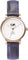La Maison Inland The June Petite 34mm Watch with Extra 16mm Classic Strap - Unisex - Antique Gold - Cream - Navy Leather