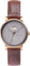 La Maison Inland The June Petite 34mm Watch with Extra 16mm Classic Strap - Unisex - Antique Gold - Grey - Brown Leather