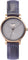 La Maison Inland The June Petite 34mm Watch with Extra 16mm Classic Strap - Unisex - Antique Gold - Grey - Navy Leather