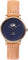 La Maison Inland The June Petite 34mm Watch with Extra 16mm Classic Strap - Unisex - Antique Gold - Navy - Natural Leather