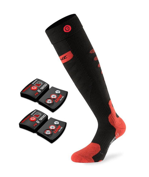 Lenz Set of Heat Socks 5.0 with Toe Cap and lithium pack RCB 1200 - Unisex