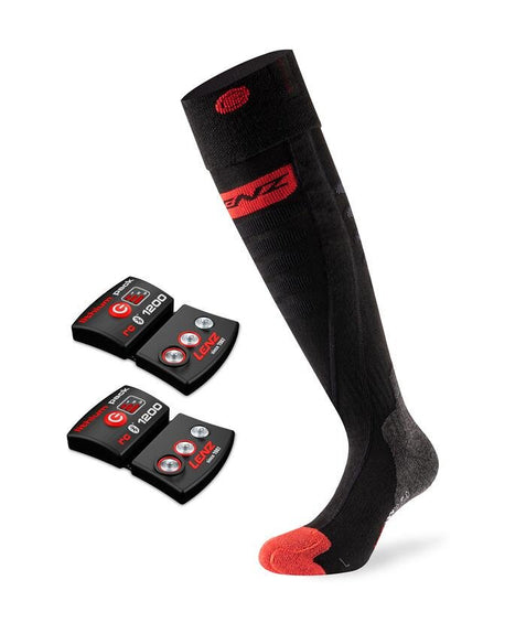Lenz Set of Heat Narrow Socks 5.0 with Toe Cap and lithium pack RCB 1200 - Unisex