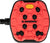 Look Trail Grip Platform Pedals - Red
