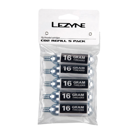 Lezyne CO² Cartridges Threaded 16g - 5 units
