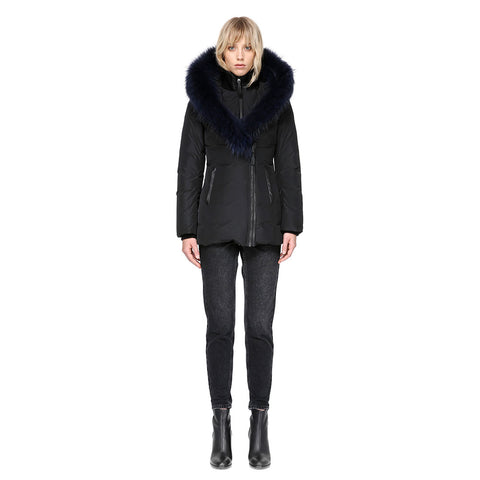 Mackage Adali Down Jacket with Natural Fur Signature Mackage Collar - Women's