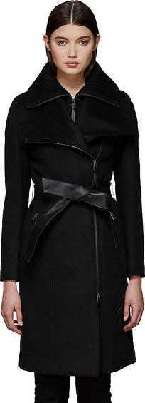 Mackage Nori 2-In-1 Double Face Wool Coat With Sash - Women's