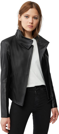 Mackage Sandy Asymmetrical Zip Leather Jacket - Women's