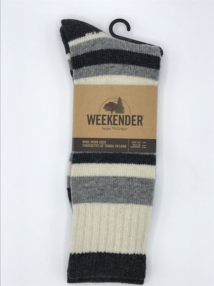 McGregor Weekender by McGregor  striped Wool Work Socks - Men's