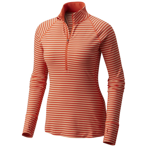 Mountain Hardwear Women's Butterlicious Stripe Long Sleeve Half-Zip Past Season