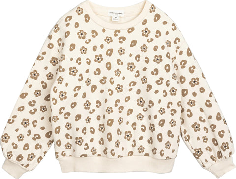 Miles The Label Floral Print Sweatshirt - Girls