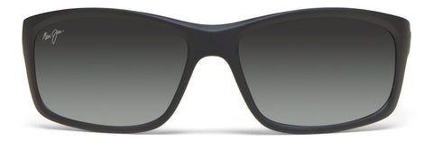 Maui Jim Kanaio Coast Polarized Wrap Sunglasses - Neutral Grey Lens - Black, White and Blue Frame