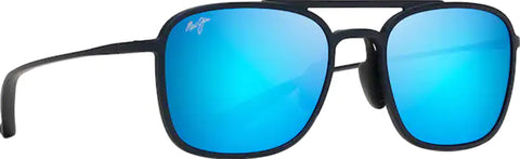 Maui Jim Keokea Aviator Sunglasses - Matte Blue - Blue Hawaii Polarized Lens