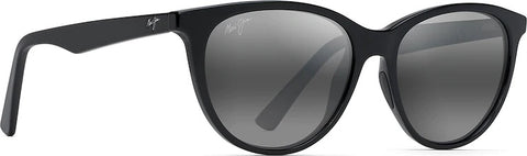 Maui Jim Cathedrals Polarized Classic Sunglasses - Neutral Grey Lens - Black Gloss Frame
