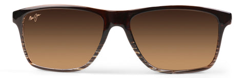 Maui Jim Onshore Polarised Rectangular Sunglasses - HCL® Bronze lens - Chocolate Fade Frame