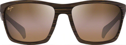 Maui Jim Nakoa Polarised Wrap Sunglasses - HCL® Bronze Lens - Matte Brown Frame