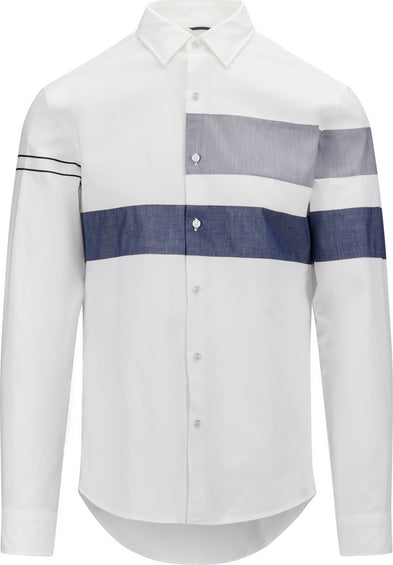 Michael Kors Slim-Fit Color-Block Cotton Shirt - Men's