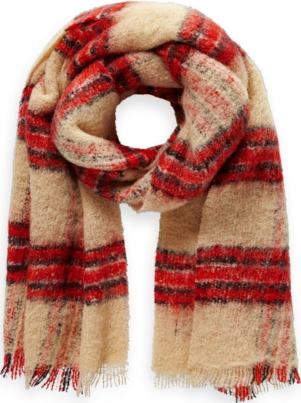 Scotch & Soda Checked Wool Scarf - Women's