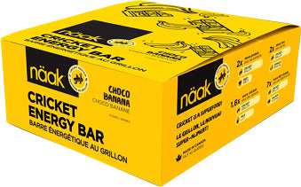 Naak Cricket protein powder energy bar - Choco Banana - BOX (12 x 50g)