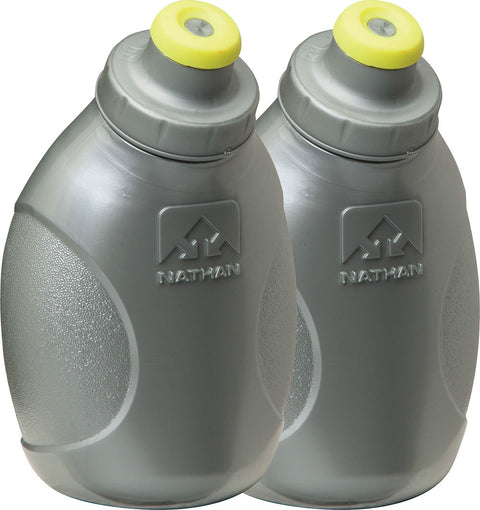 Nathan Set of 2 Push-Pull Cap Flask Bottles - 10 Oz