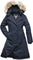 Nobis Stella A-Line Trench - Women's - Crosshatch Navy