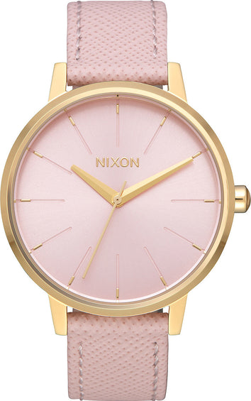 Nixon Kensington Leather - Light Gold - Pale Pink